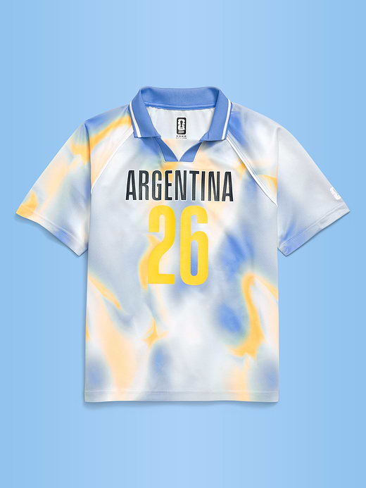 Old Navy FIFA World Cup 26™ Argentina Lifestyle Collared Jersey T-Shirt for Kids — photo 3