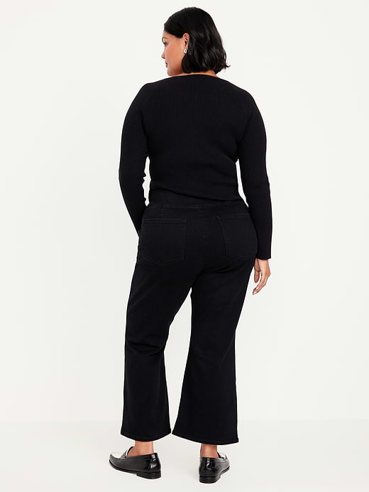 Old Navy High-Waisted Weekender Pull-On Crop Flare Jeans — photo 8