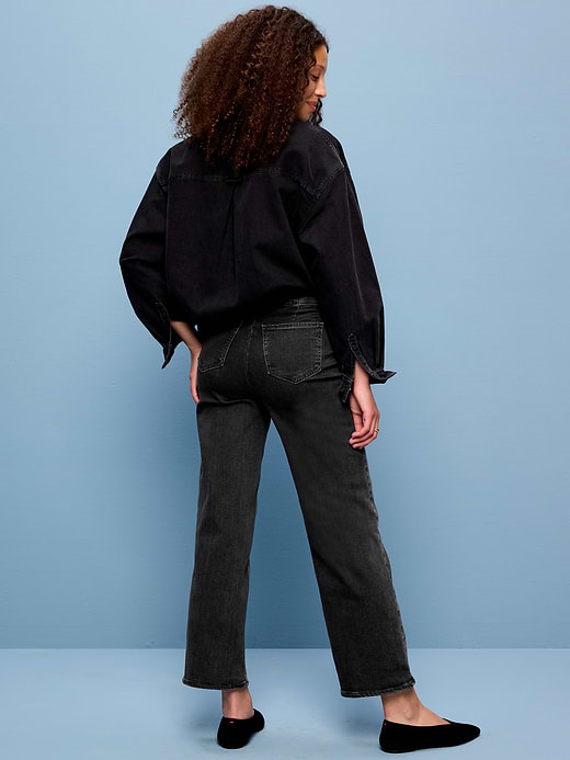 Old Navy High-Waisted Weekender Pull-On Crop Wide-Leg Jeans — photo 4