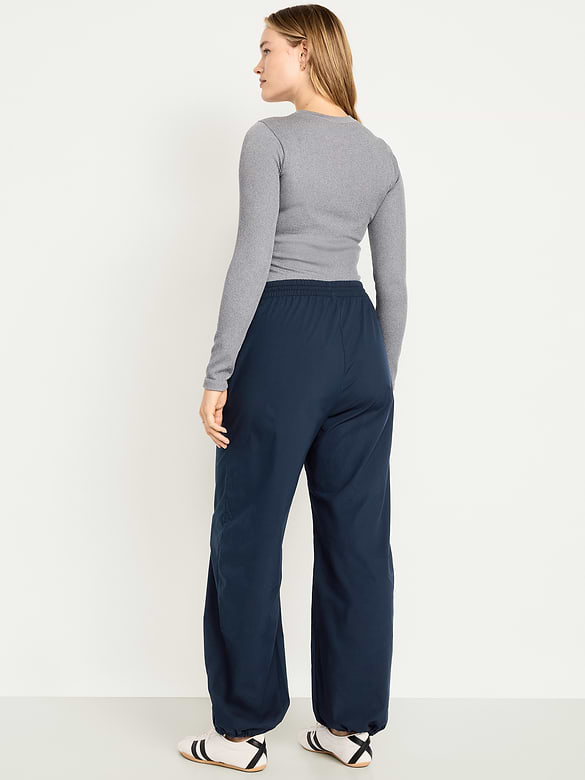 Old Navy Lightweight Pull-On Poplin Balloon Pants — photo 7