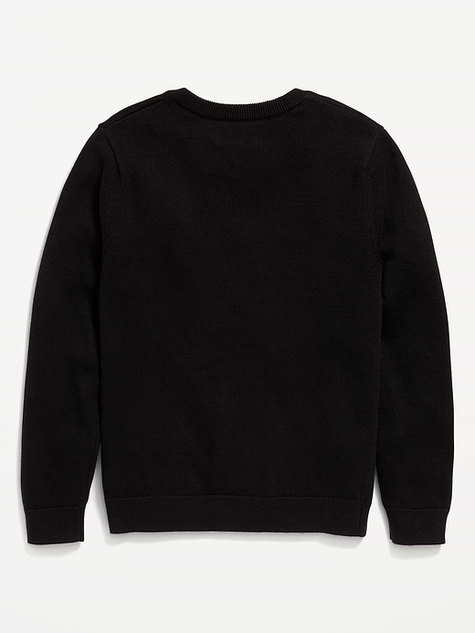Old Navy School Uniform Solid V-Neck Sweater for Boys — photo 4