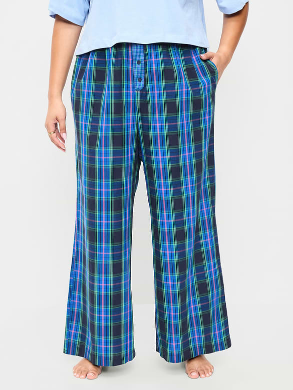 Old Navy Poplin Wide-Leg Pajama Pants — photo 9