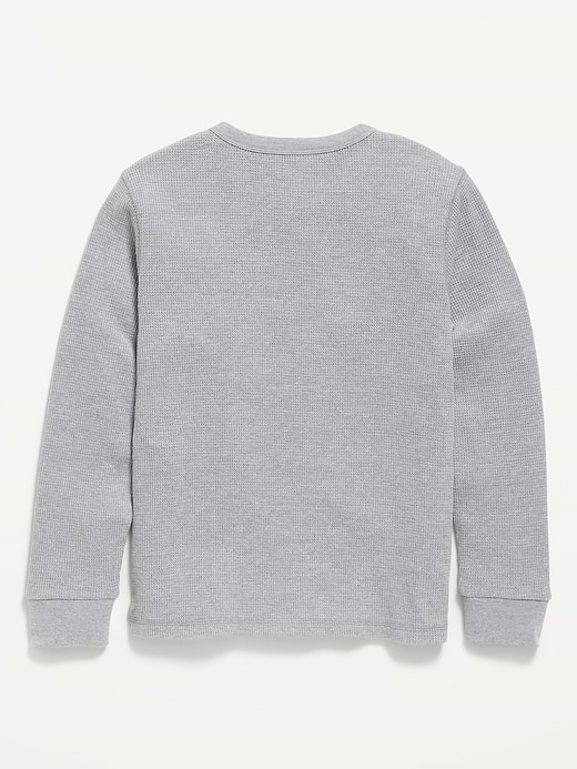 Old Navy Long-Sleeve Waffle-Knit T-Shirt for Boys — photo 3
