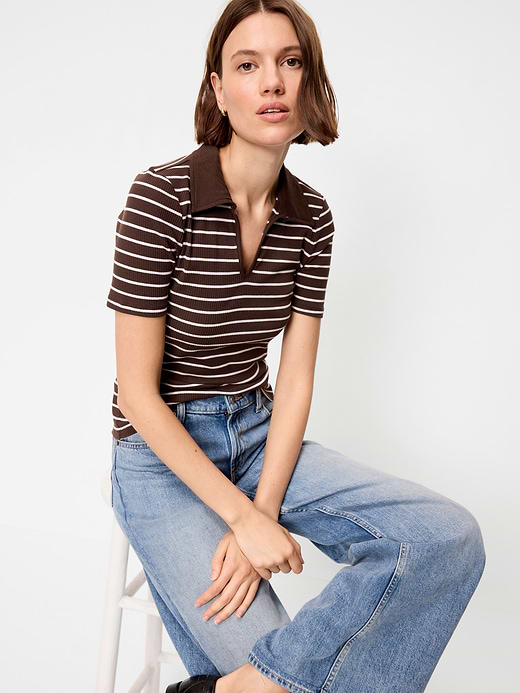 Old Navy Keyhole Polo Top — photo 4