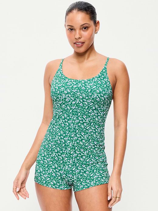 Old Navy Textured Swim Romper — photo 1