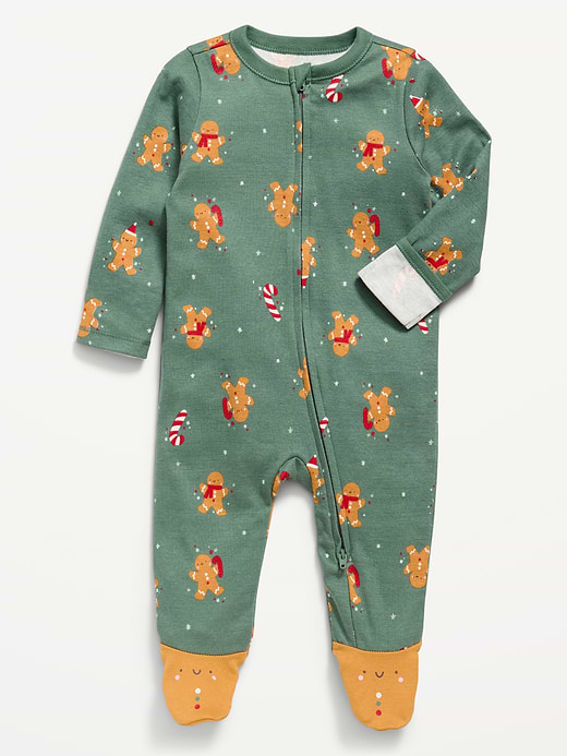 Old Navy Unisex 2-Way-Zip Sleep & Play Footed One-Piece for Baby — photo 1