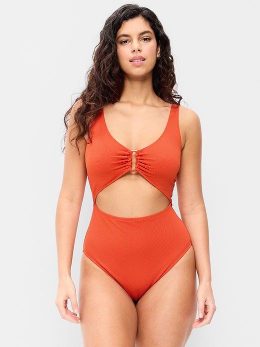 Old Navy Textured One-Piece Cut-Out Swimsuit — photo 6