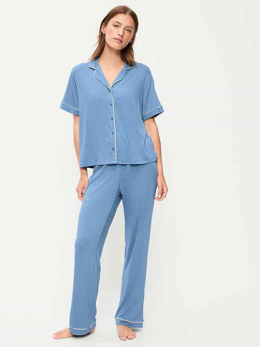 Old Navy Sunday Sleep Knit Jersey Pant Set — photo 1