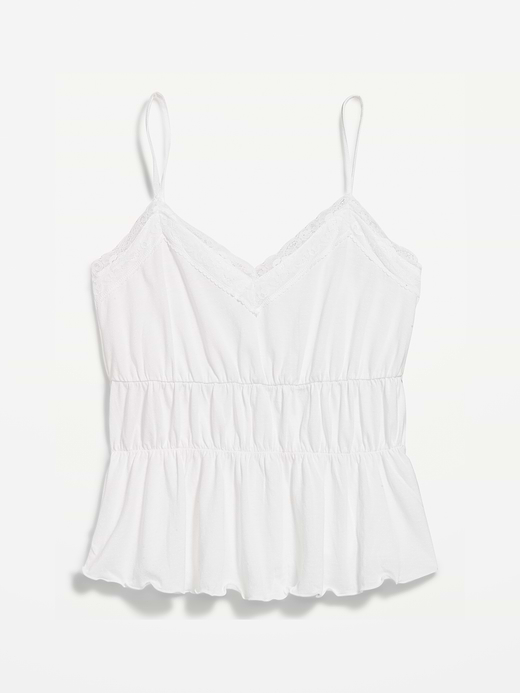 Old Navy Lace-Trim Smocked-Waist Tank Top — photo 6