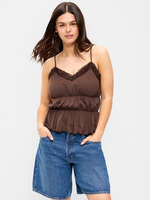 Old Navy Lace-Trim Smocked-Waist Tank Top — photo 6