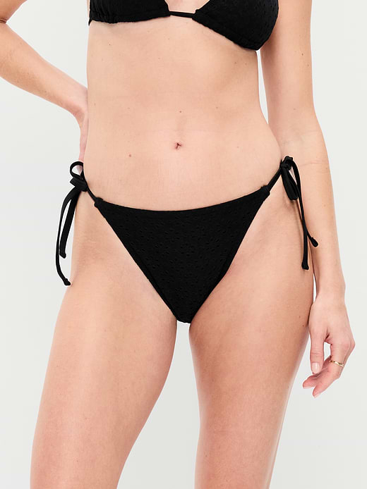 Old Navy Eyelet String Bikini Swim Bottoms — photo 1