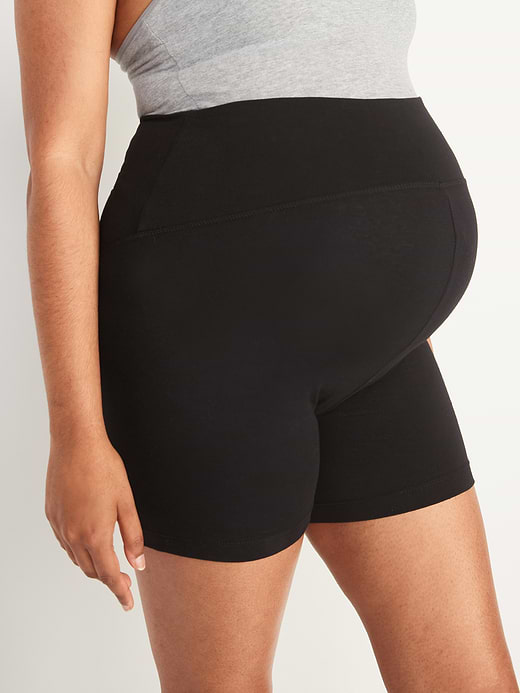 Old Navy Maternity Full-Panel Biker Shorts -- 6-inch inseam — photo 5