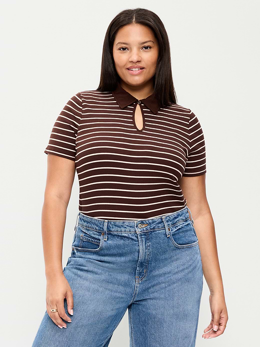 Old Navy Keyhole Polo Top — photo 8