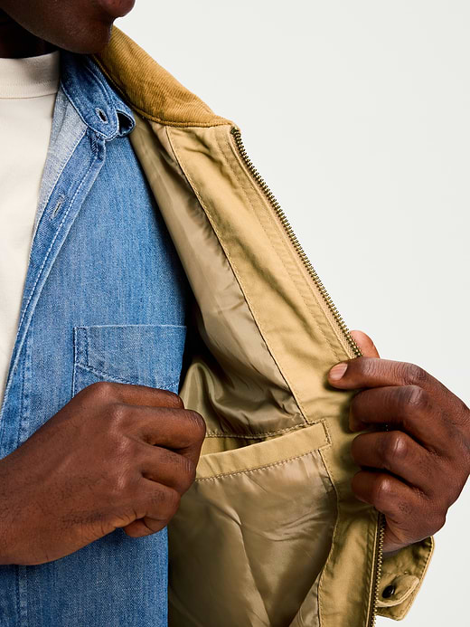 Old Navy Cropped Canvas Barn Jacket — photo 6