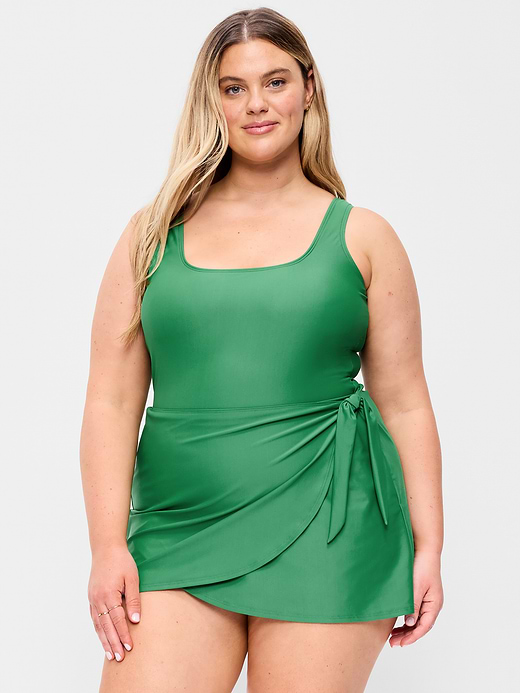Old Navy Pique Side-Tie Swim Dress — photo 8