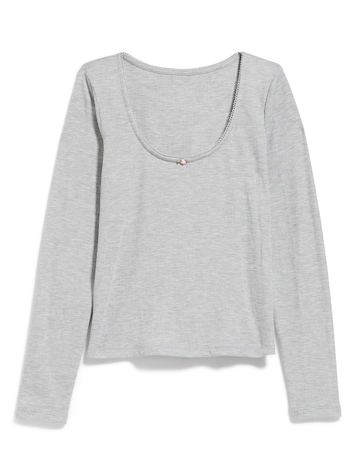 Old Navy Waffle-Textured Long-Sleeve Pajama Top — photo 6