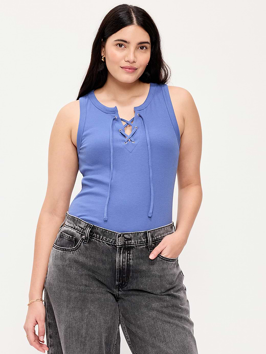 Old Navy Lace-Up Tank Top — photo 7