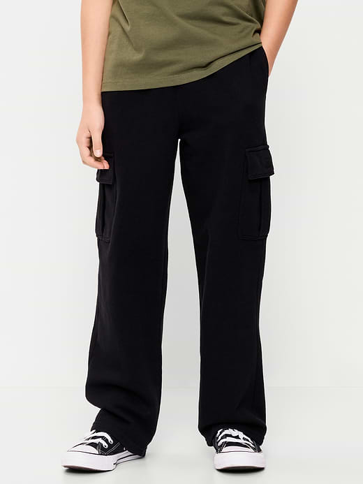 Old Navy Favorite Fleece Baggy Cargo Sweatpants for Boys — photo 1
