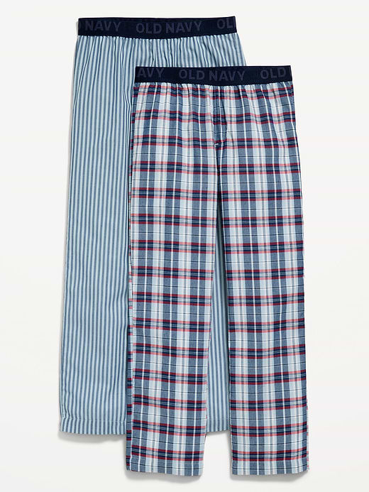 Old Navy Printed Poplin Straight-Leg Pajama Pants 2-Pack for Boys — photo 1