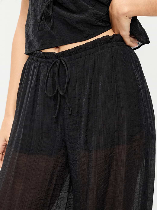 Old Navy High-Waisted Sheer Chiffon Harem Pants — photo 5