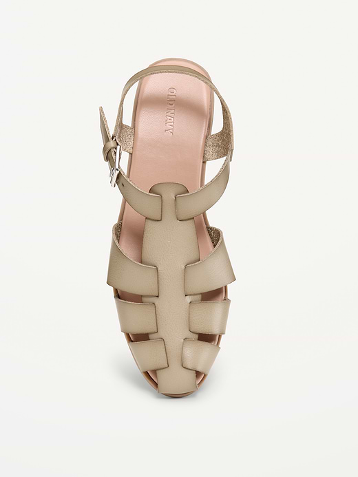 Old Navy Faux-Leather Fisherman Sandals — photo 4