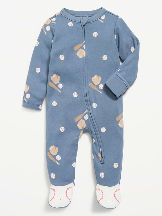 Old Navy Unisex 2-Way-Zip Sleep & Play Footed One-Piece for Baby — photo 1
