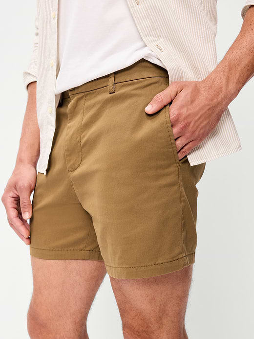Old Navy Slim Built-In Flex Rotation Chino Shorts -- 5-inch inseam — photo 5