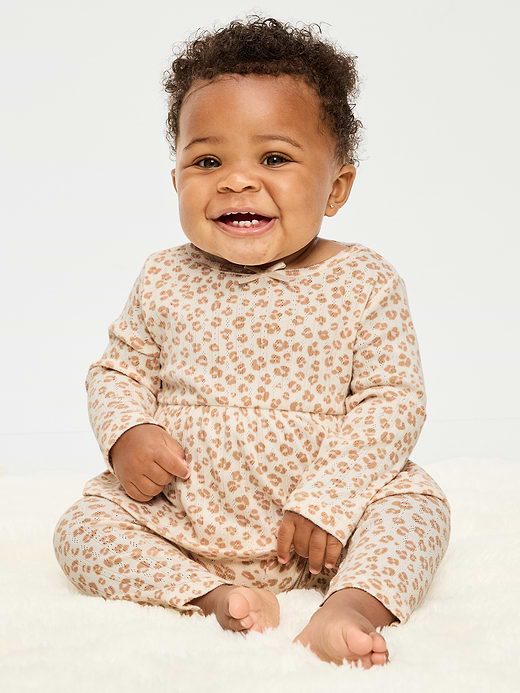 Old Navy Long-Sleeve Pointelle-Knit Top and Pants Set for Baby — photo 1