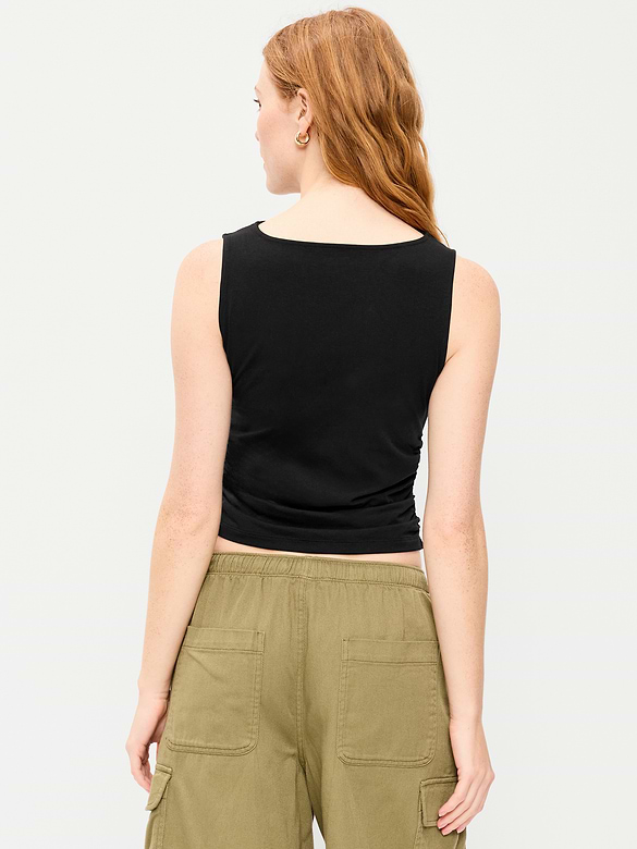 Old Navy Asymmetrical Side-Cinch Tank Top — photo 3