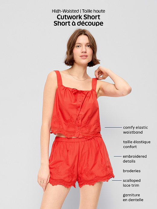 Old Navy High-Waisted Lace-Trim Shorts — photo 11