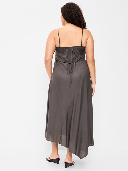 Old Navy Fit & Flare Tie-Back Asymmetrical Midi Dress — photo 11