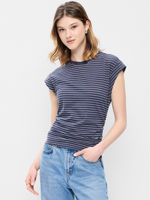 Old Navy Cap-Sleeve Cinch-Waist Top — photo 1