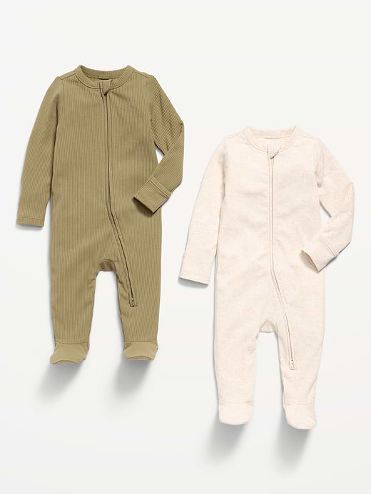 Old Navy 2-Way-Zip Sleep & Play Footed One-Piece 2-Pack for Baby — photo 3