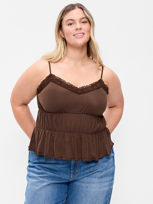 Old Navy Lace-Trim Smocked-Waist Tank Top — photo 8