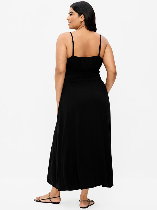 Old Navy Fit & Flare Jersey Smocked-Waist Midi Dress — photo 8