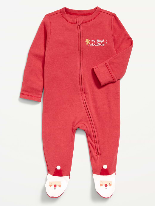 Old Navy 2-Way-Zip Sleep & Play Footed One-Piece for Baby — photo 3