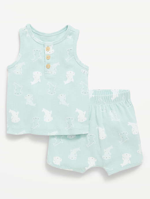 Old Navy Henley Tank Top and Shorts Set for Baby — photo 3