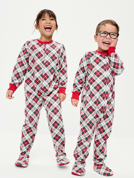 Old Navy 2-Way-Zip Microfleece Pajama One-Piece for Toddler & Baby — photo 1