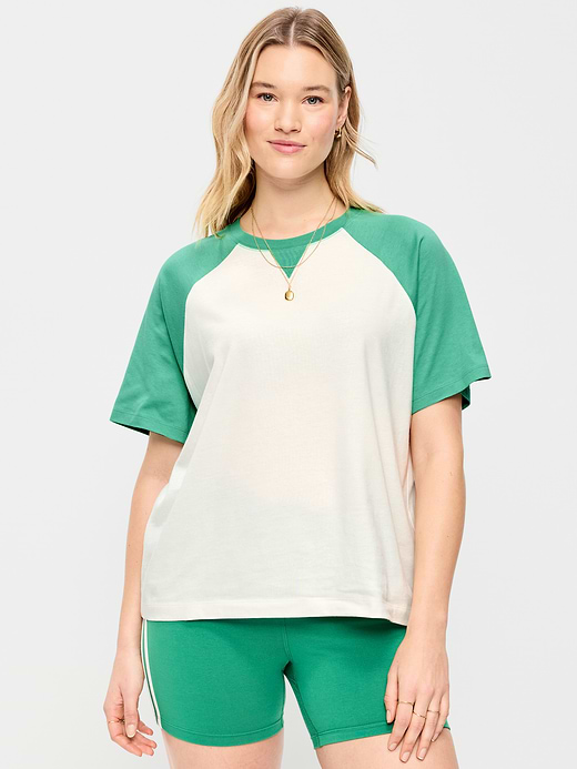 Old Navy Vintage Crew-Neck Raglan T-Shirt — photo 6