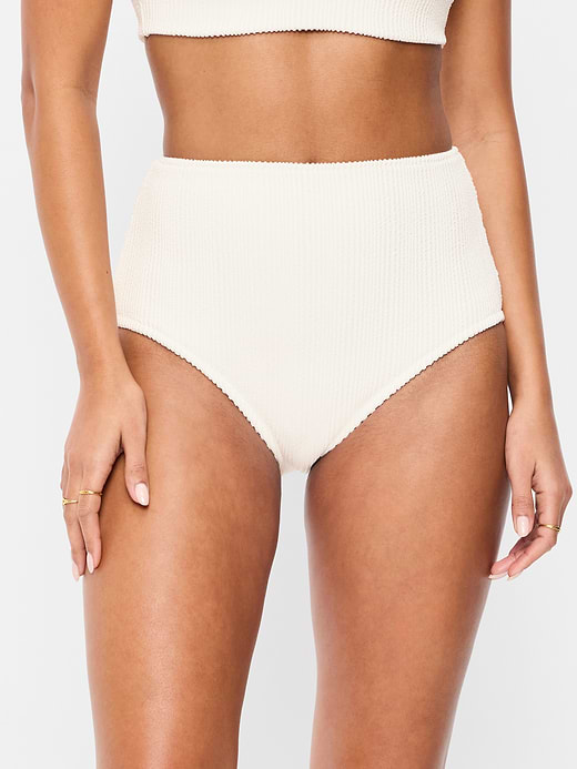 Old Navy High-Waisted Ribbed Bikini Swim Bottoms