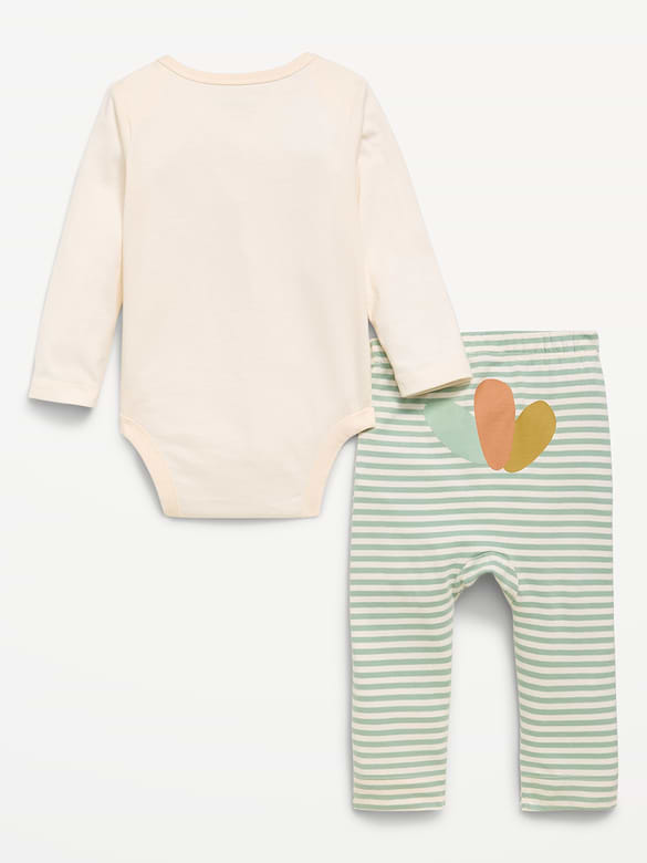 Old Navy Long-Sleeve Bodysuit and Leggings Set for Baby — photo 3