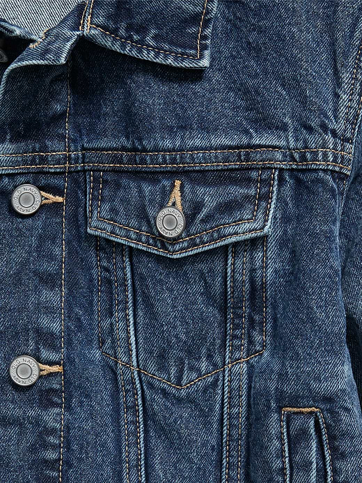 Old Navy Non-Stretch Jean Trucker Jacket for Boys — photo 4