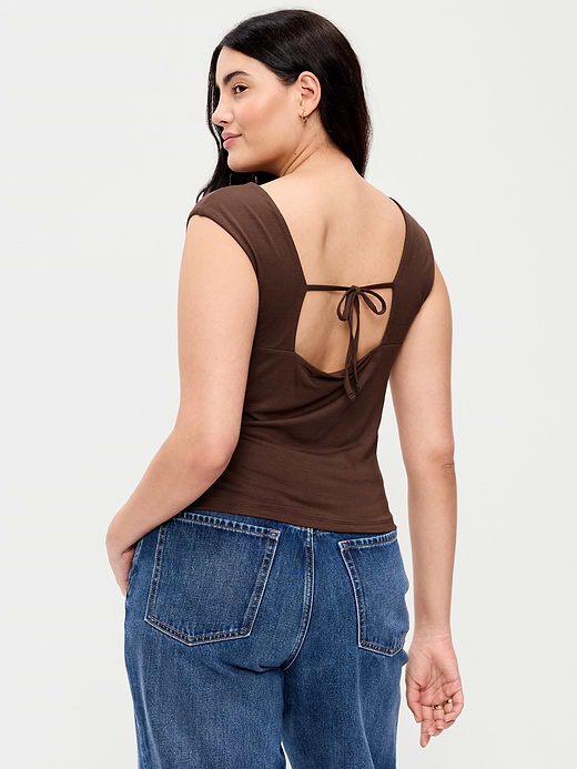 Old Navy Cap-Sleeve Tie-Back Top — photo 6