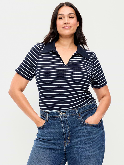 Old Navy Keyhole Polo Top — photo 8