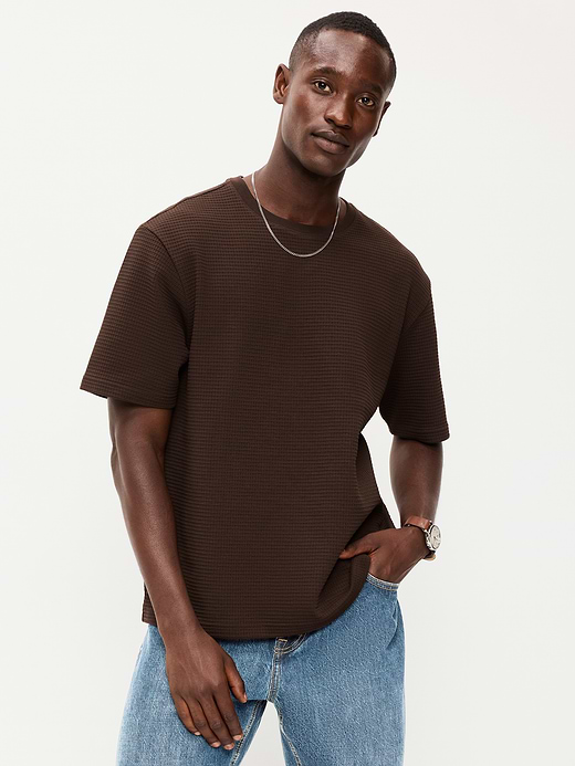 Old Navy Loose Short-Sleeve Textured Waffle T-Shirt — photo 1