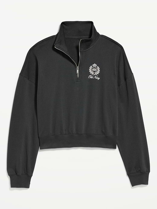 Old Navy SoComfy Terry Oversized Logo Half-Zip Sweatshirt — photo 5