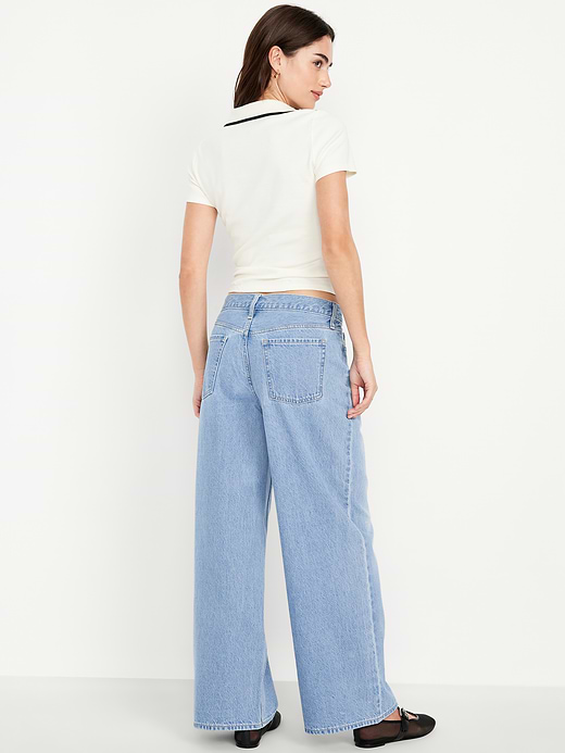 Old Navy Mid-Rise Wow Baggy Wide-Leg Jeans — photo 4