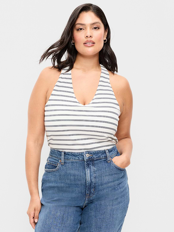 Old Navy Ribbed Loop-Back Halter Top — photo 7