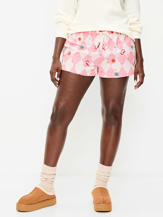 Old Navy Flannel Boxer Pajama Shorts for Women — photo 5