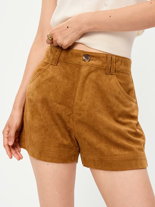 Old Navy High-Waisted Faux-Suede Shorts — photo 5